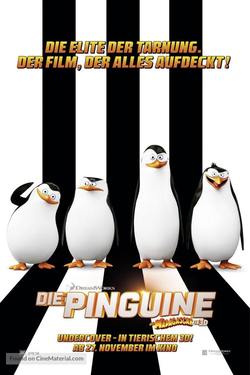 Penguins of Madagascar - Swiss Movie Poster