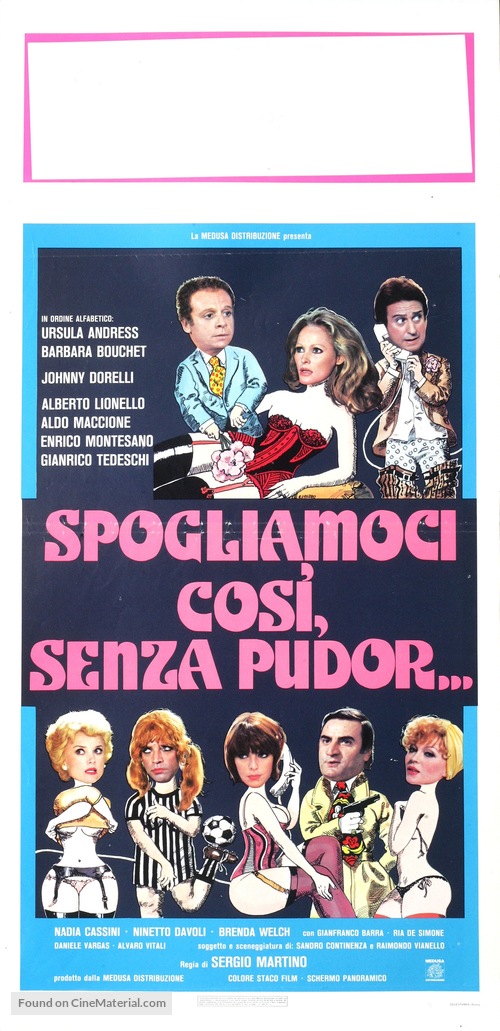 Spogliamoci cos&igrave; senza pudor - Italian Movie Poster