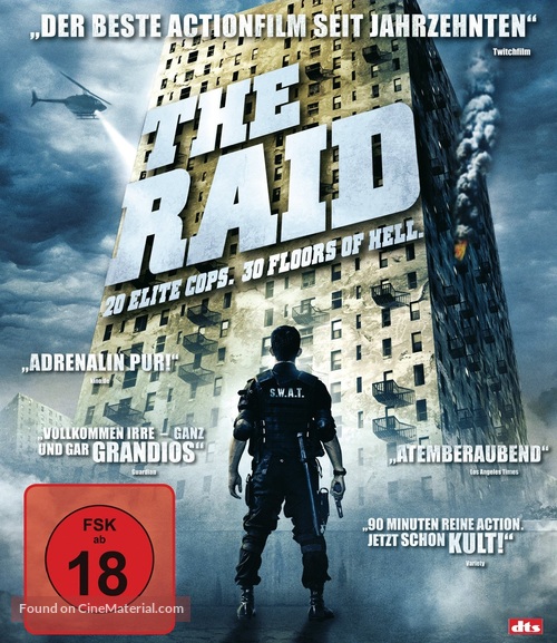 Serbuan maut - German Blu-Ray movie cover