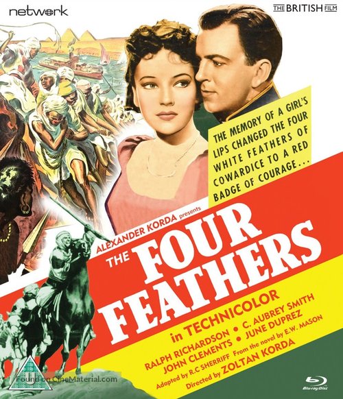 The Four Feathers - British Blu-Ray movie cover