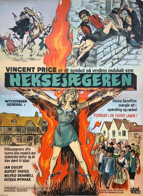 Witchfinder General - Danish Movie Poster