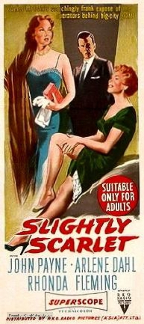 Slightly Scarlet - Australian Movie Poster