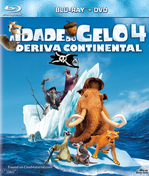 Ice Age: Continental Drift - Portuguese Blu-Ray movie cover