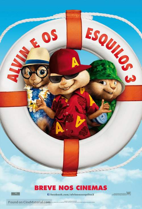 Alvin and the Chipmunks: Chipwrecked - Brazilian Movie Poster