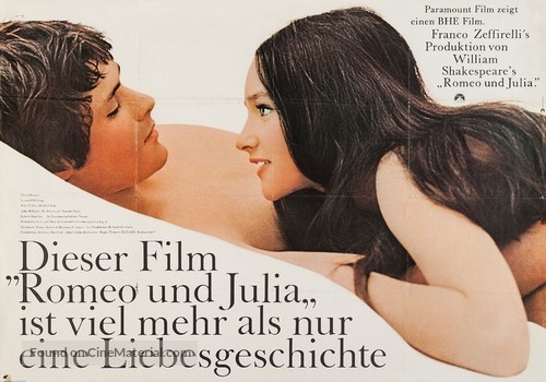 Romeo and Juliet - German Movie Poster