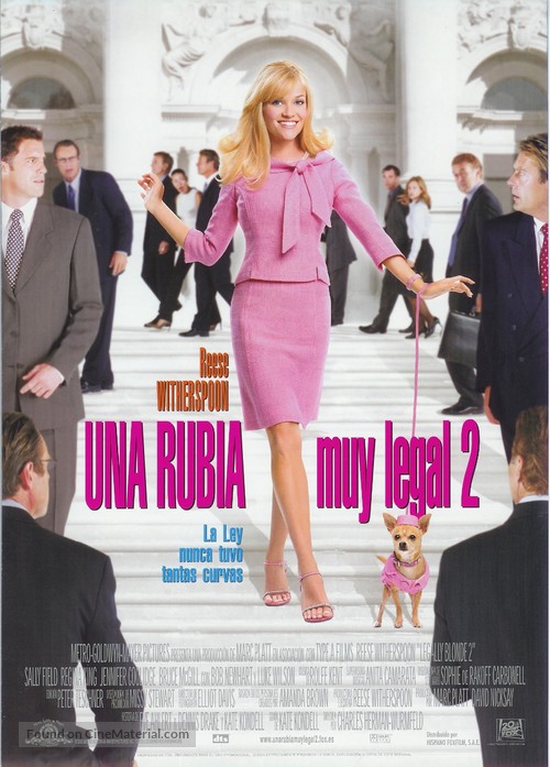 Legally Blonde 2: Red, White &amp; Blonde - Spanish Movie Poster