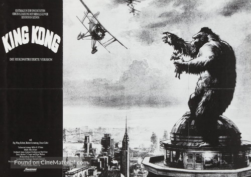 King Kong - German Re-release movie poster