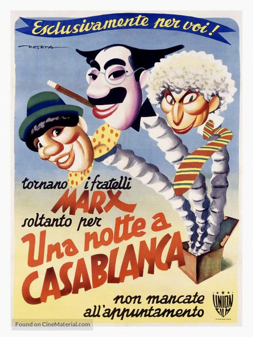 A Night in Casablanca - Italian Movie Poster