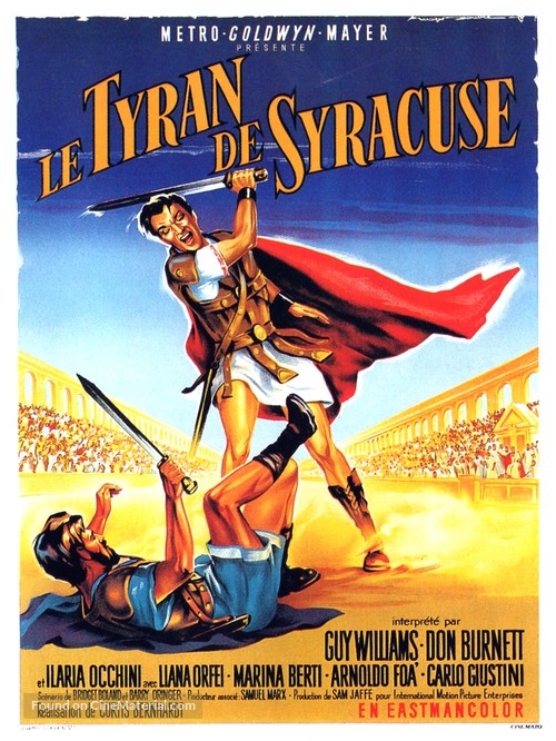 Il tiranno di Siracusa - French Movie Poster