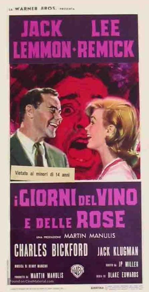 Days of Wine and Roses - Italian Movie Poster