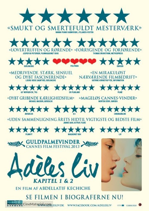 La vie d&#039;Ad&egrave;le - Danish Movie Poster