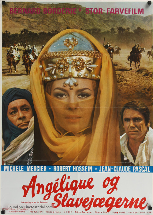 Ang&eacute;lique et le sultan - Danish Movie Poster