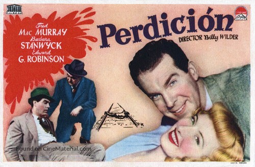 Double Indemnity - Spanish Movie Poster