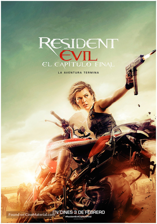 Resident Evil: The Final Chapter - Spanish Movie Poster