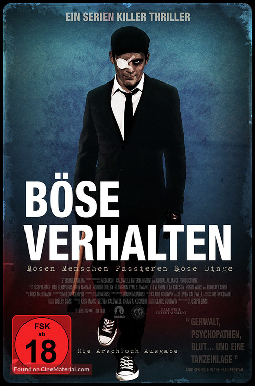 Bad Behaviour - German DVD movie cover