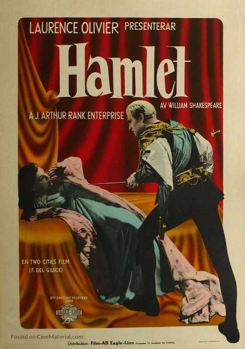 Hamlet - Swedish Movie Poster