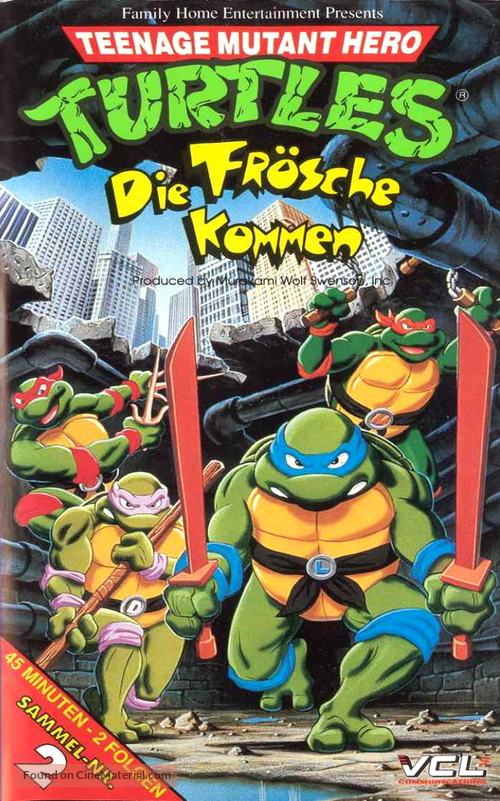 &quot;Teenage Mutant Ninja Turtles&quot; - German VHS movie cover