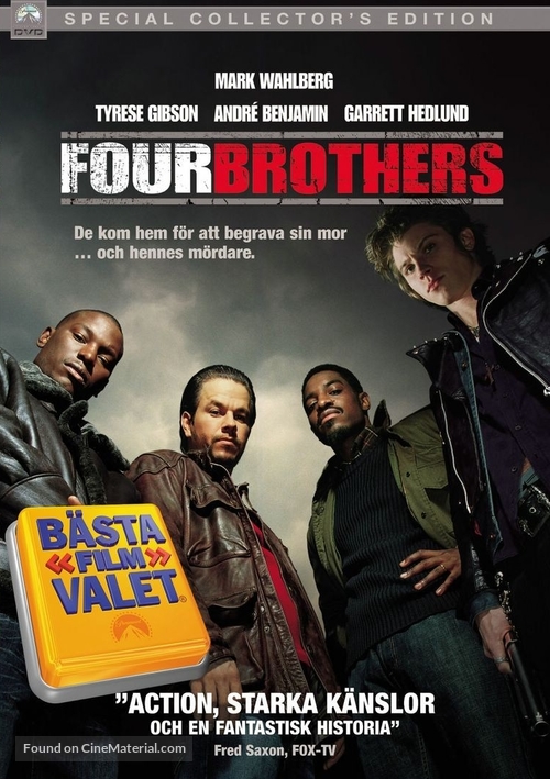 Four Brothers - Swedish DVD movie cover