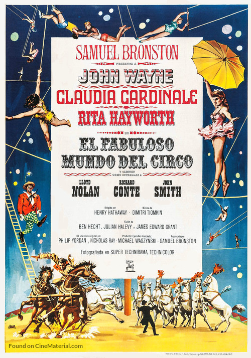 Circus World - Spanish Movie Poster