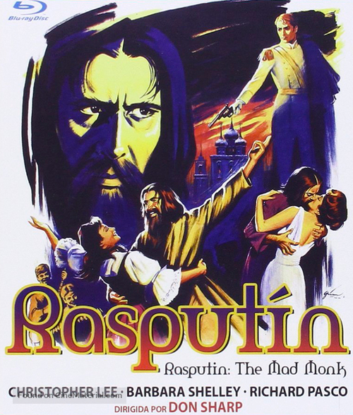 Rasputin: The Mad Monk - Spanish Movie Cover