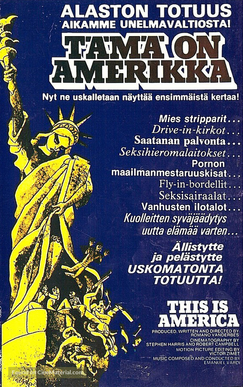 This Is America - Finnish VHS movie cover