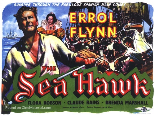 The Sea Hawk - British Movie Poster