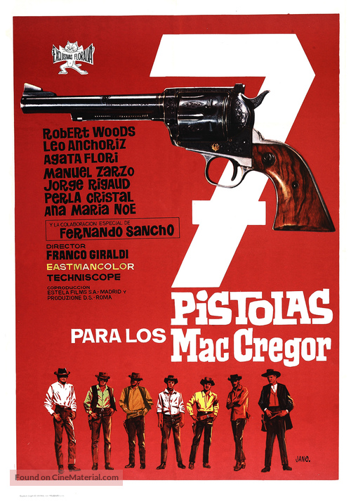 Sette pistole per i MacGregor - Spanish Movie Poster