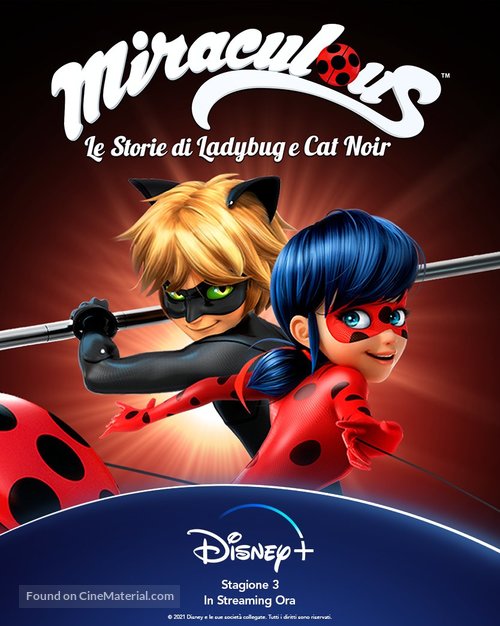 &quot;Miraculous: Tales of Ladybug &amp; Cat Noir&quot; - Italian Movie Poster