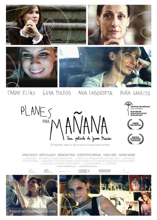 Planes para ma&ntilde;ana - Spanish Movie Poster