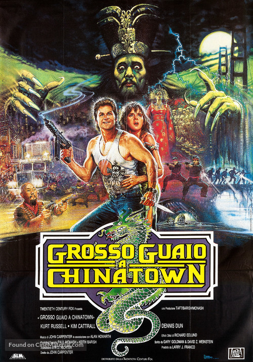 Big Trouble In Little China - Italian Movie Poster