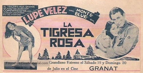 Tiger Rose - Mexican poster