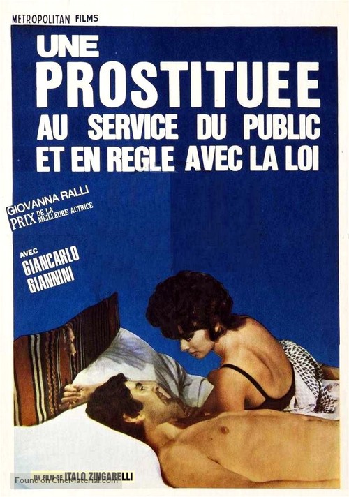 Una prostituta al servizio del pubblico e in regola con le leggi dello stato - Belgian Movie Poster