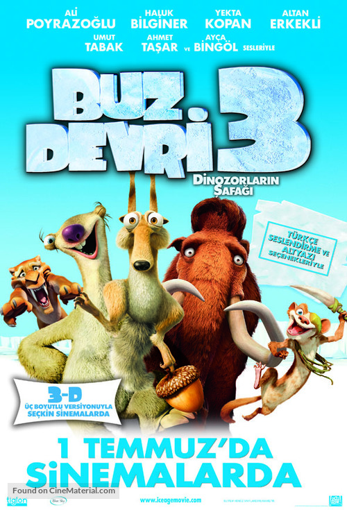 Ice Age: Dawn of the Dinosaurs - Turkish Movie Poster