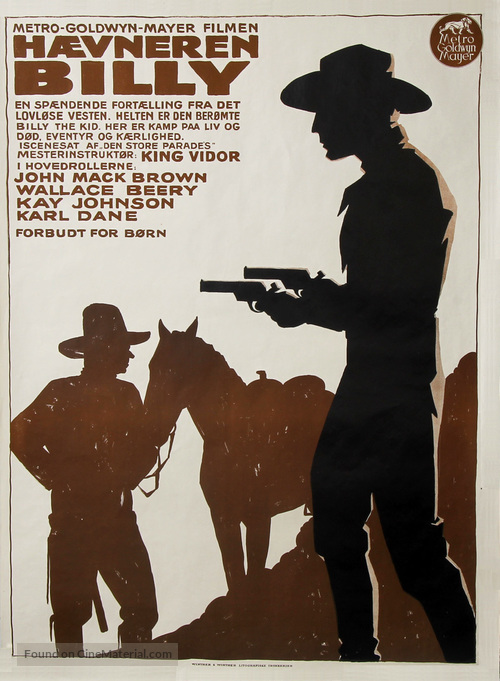 Billy the Kid - Danish Movie Poster