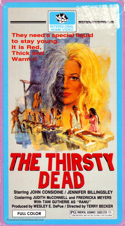 The Thirsty Dead - VHS movie cover