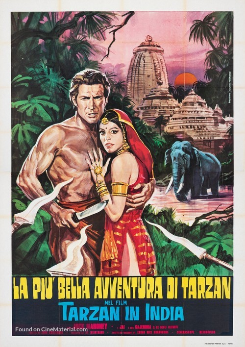 Tarzan Goes to India - Italian Re-release movie poster