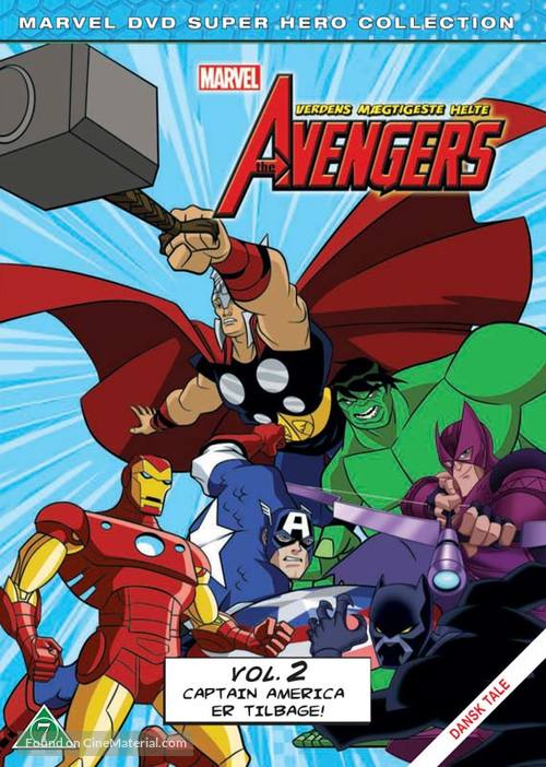 &quot;The Avengers: Earth&#039;s Mightiest Heroes&quot; - Danish DVD movie cover