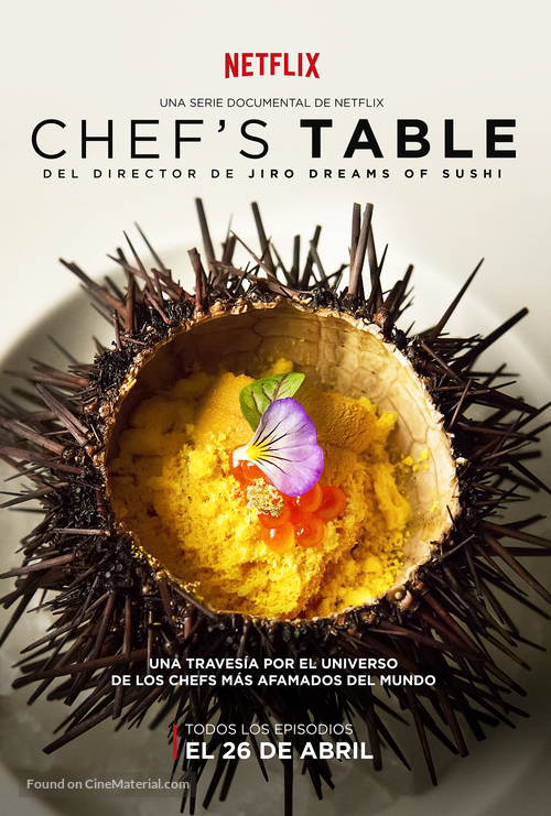 &quot;Chef&#039;s Table&quot; - Mexican Movie Poster