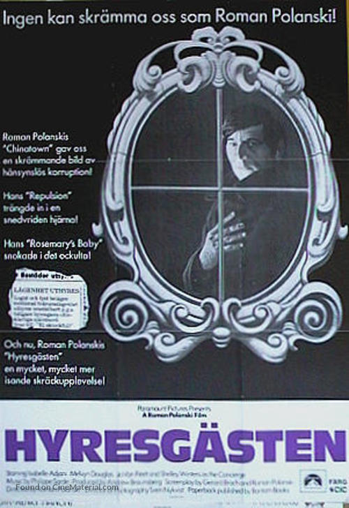 Le locataire - Swedish Movie Poster