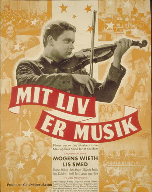 Mit liv er musik - Danish Movie Poster