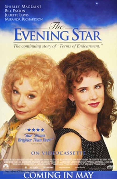 The Evening Star - Video release movie poster