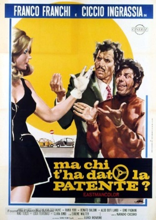 Ma chi t&#039;ha dato la patente? - Italian Movie Poster