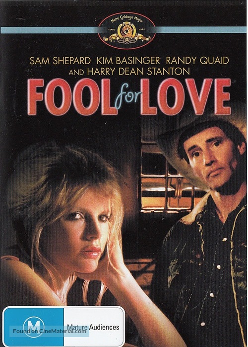 Fool for Love - Australian DVD movie cover