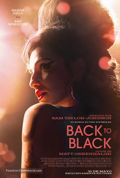 Back to Black - Spanish Movie Poster