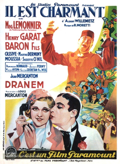 Il est charmant - French Movie Poster