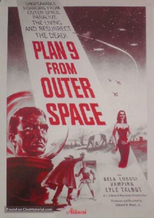Plan 9 from Outer Space - Danish Movie Poster
