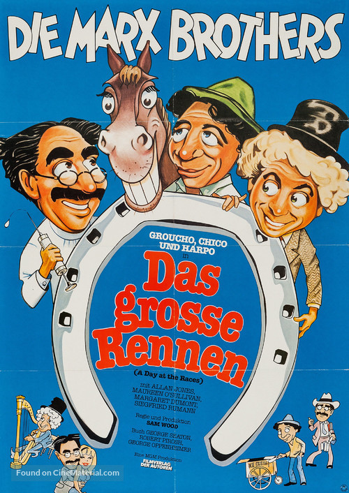 A Day at the Races - German Movie Poster