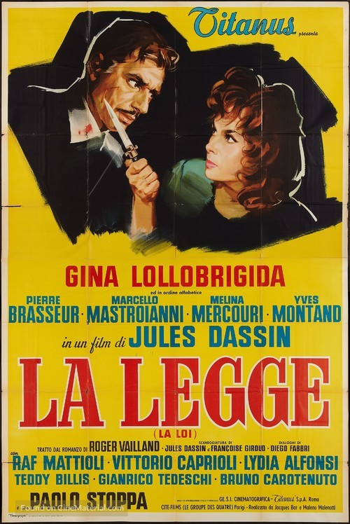 La legge - Italian Movie Poster