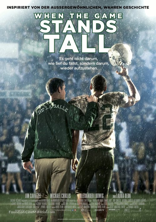 When the Game Stands Tall - German Movie Poster