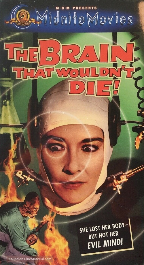 The Brain That Wouldn&#039;t Die - VHS movie cover